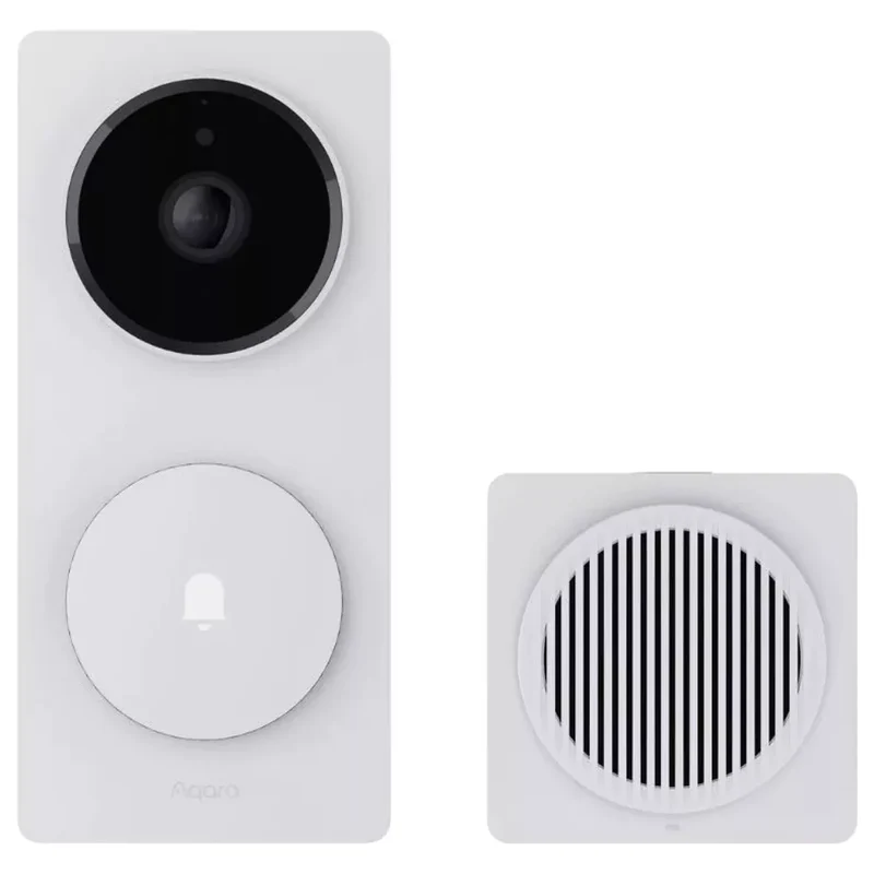 Aqara Kit Videoporteiro Inteligente 2K com Câmara + Campainha / Hub Matter – Branco - Aqara G410 Select (CH-C09D)