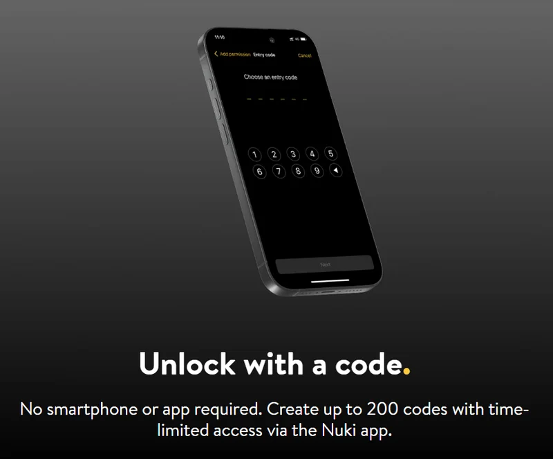 Nuki Keypad 2 NFC - Fechadura Inteligente com código + Impressão digital + NFC