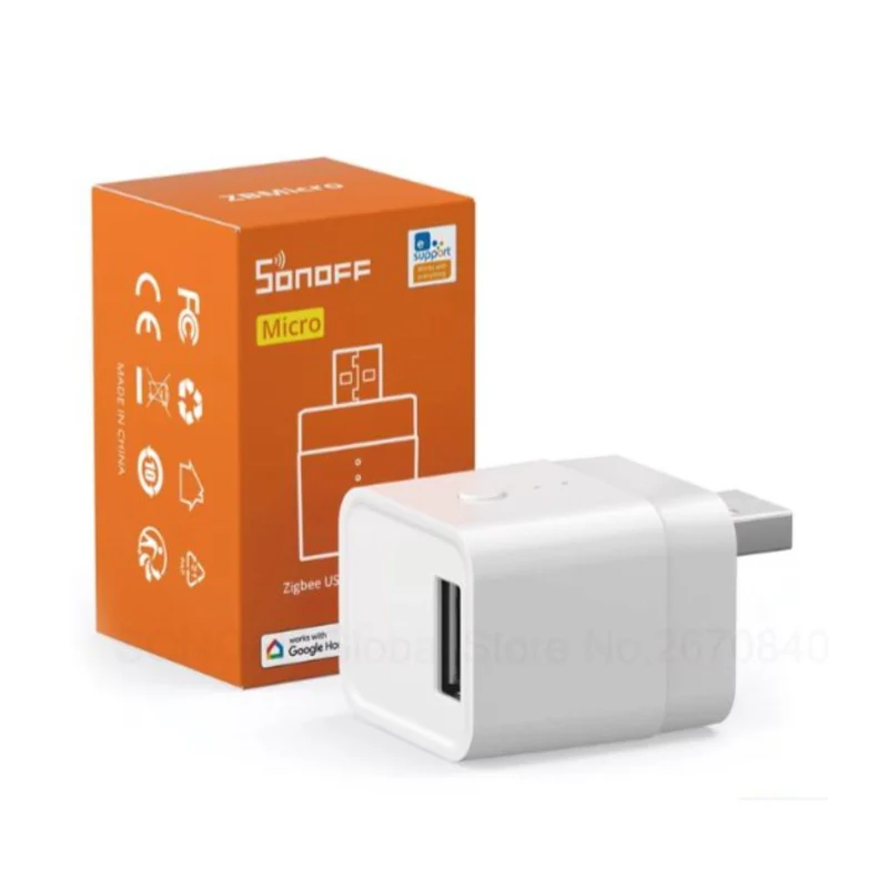 Sonoff Adaptador USB 5V inteligente sem fio Zigbee - Sonoff ZBMicro