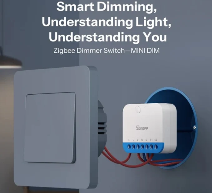 Sonoff Interruptor Dimmer Inteligente Zigbee 3.0 - SONOFF MINI-ZBDIM
