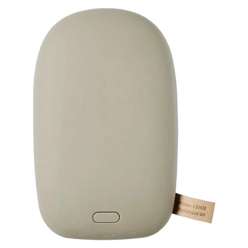 GreyLime Power Stone ll 10.400 mAh, USB-C PD og USB-A, Beige