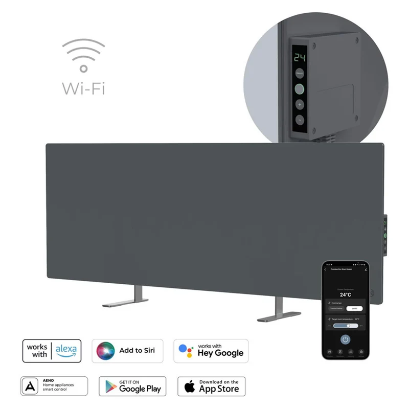 AENO Smart Infrarød varmepanel +700W, Grå