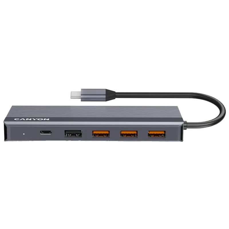 Canyon DS-16 13-i-1 USB-C Hub 4K, Grå