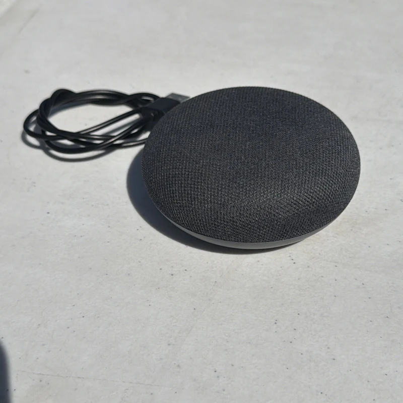 Google Home Mini 1a Geração Coluna Inteligente Preto Carvão - Google Home Mini