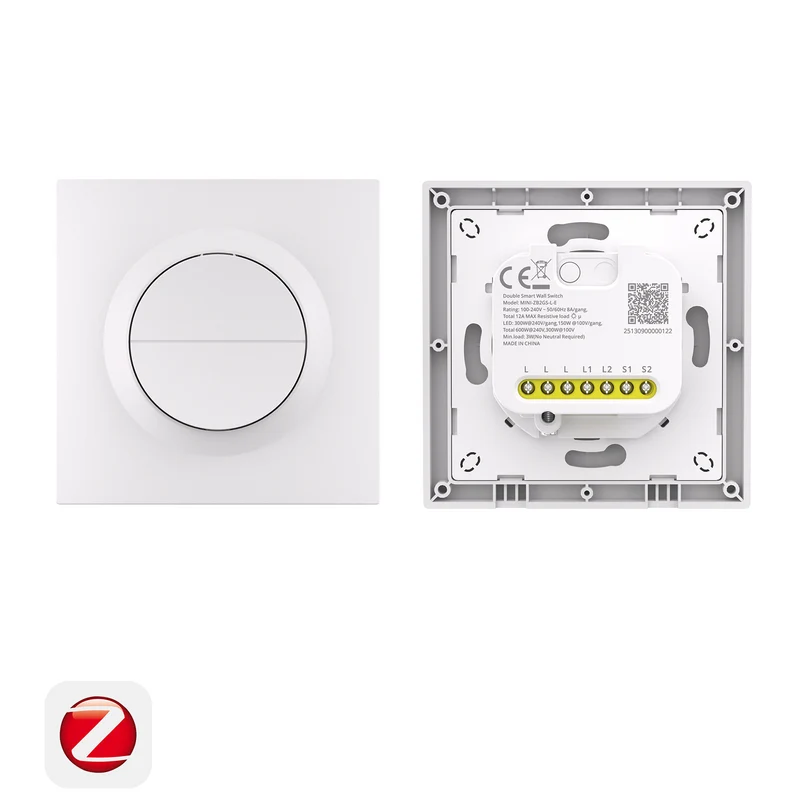 Sonoff Interruptor de Parede Duplo 2 canais Zigbee sem Neutro (Série Fusion) - Sonoff Orb-ZBW2L