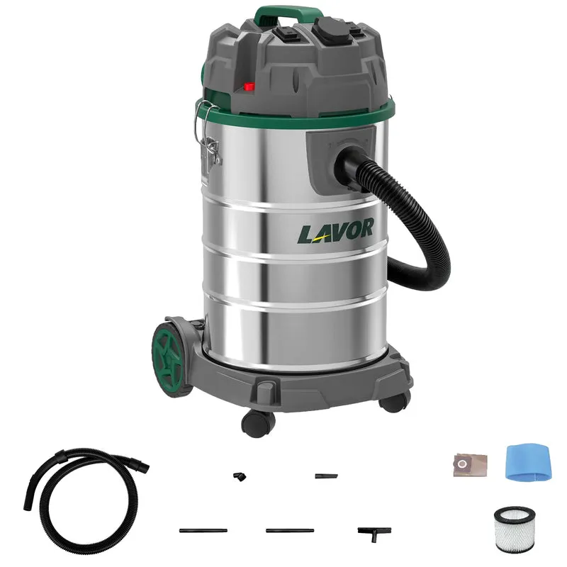 Vacuum cleaners Wet vacuum cleaners Lavor Dozzy Power 30XES 1400W 30L stainless steel barrel