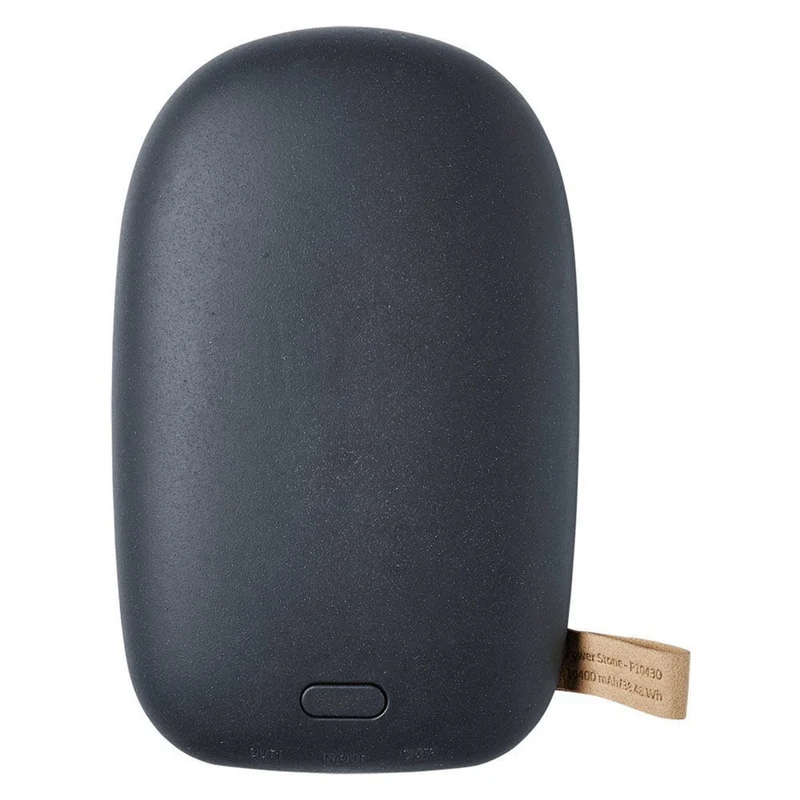 GreyLime Power Stone ll 10.400 mAh, USB-C PD og USB-A, Sort