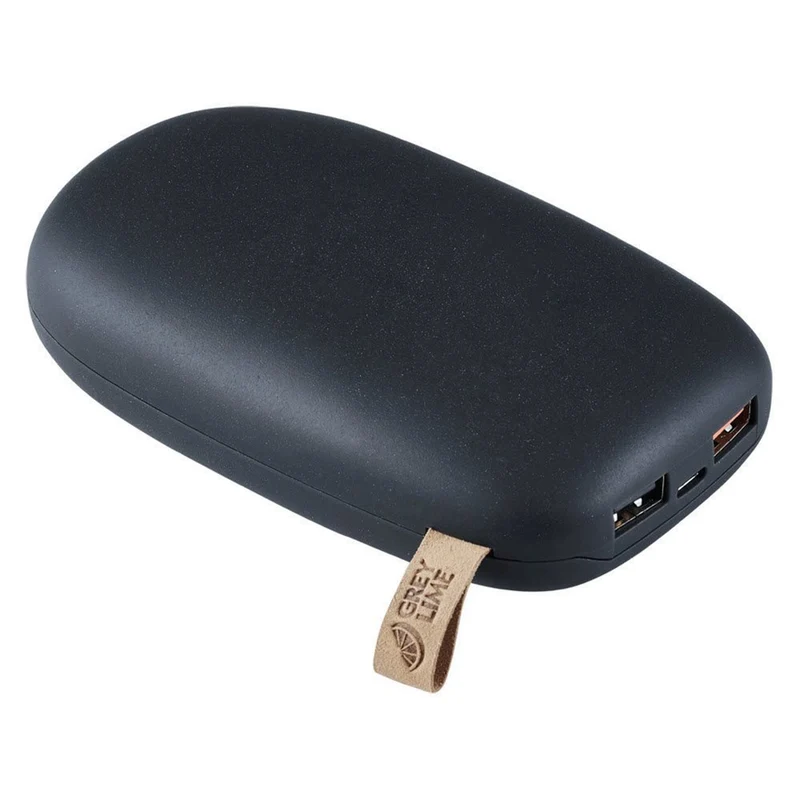 GreyLime Power Stone ll 10.400 mAh, USB-C PD og USB-A, Sort