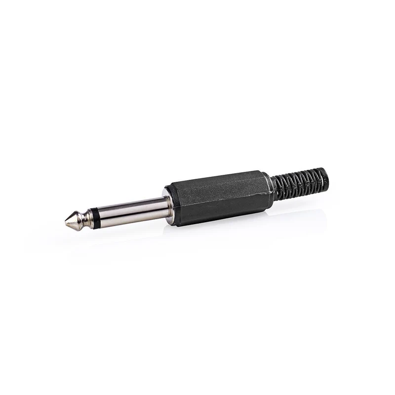 6,35 mm Audioconnector Recht - Male - Vernikkeld
