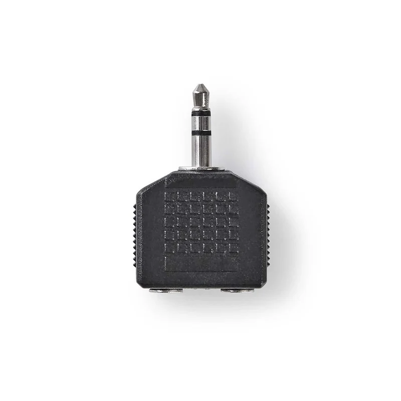 Stereo-Audioadapter 3,5 mm Male - 2x 3,5 mm Female - Recht