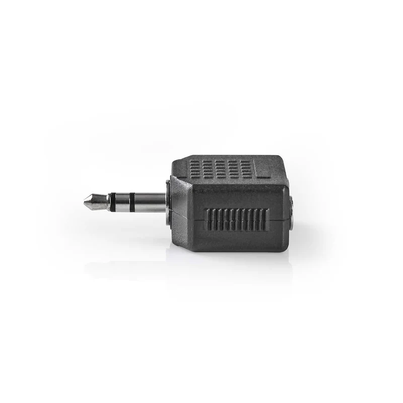Stereo-Audioadapter 3,5 mm Male - 2x 3,5 mm Female - Recht