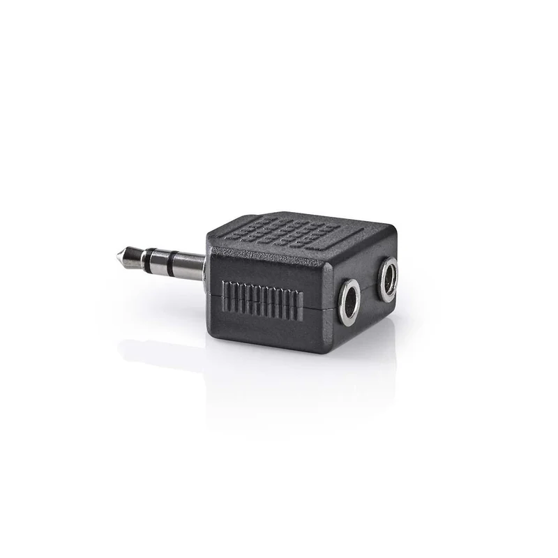 Stereo-Audioadapter 3,5 mm Male - 2x 3,5 mm Female - Recht