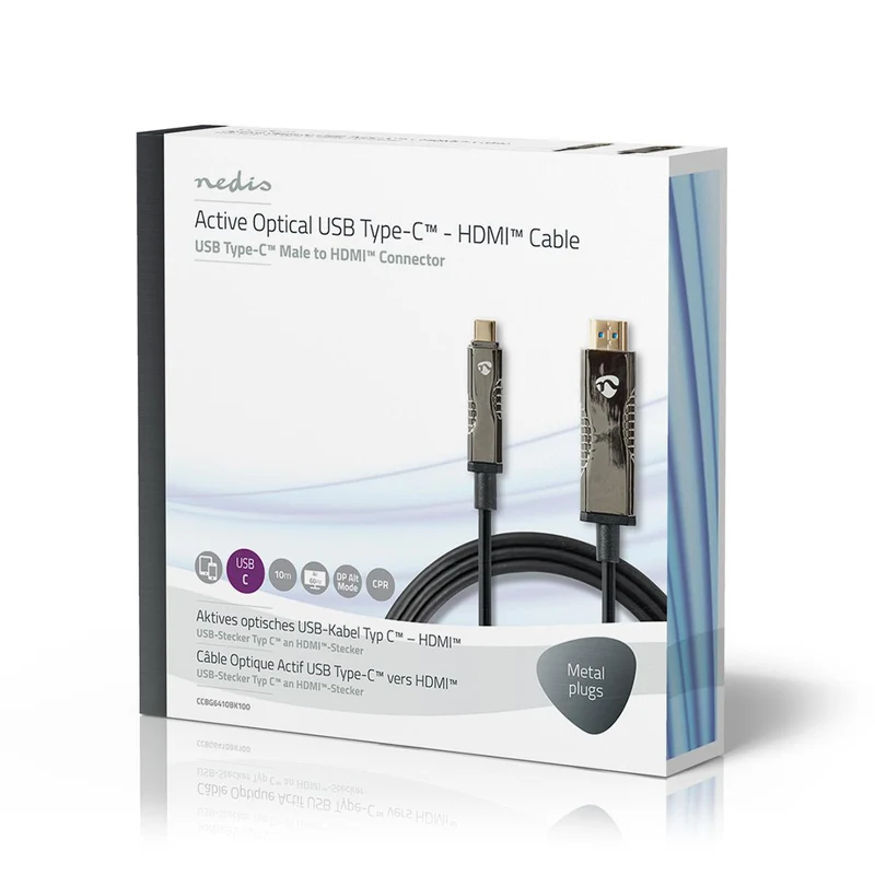 Actieve Optische USB-Kabel USB-C™ Male - HDMI™ Connector - 18 Gbps