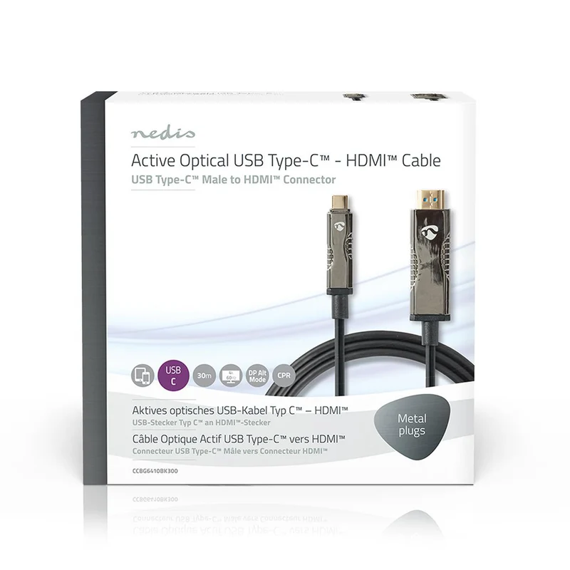 Actieve Optische USB-Kabel USB-C™ Male - HDMI™ Connector - 18 Gbps