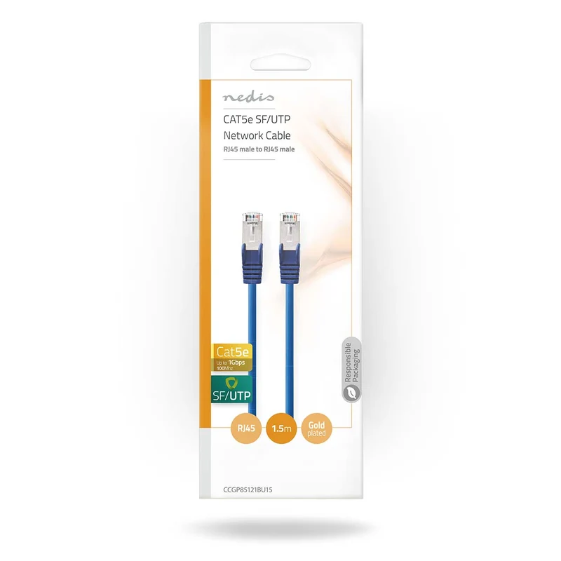 CAT5e Netwerkkabel SF/UTP - RJ45 Male - RJ45 Male