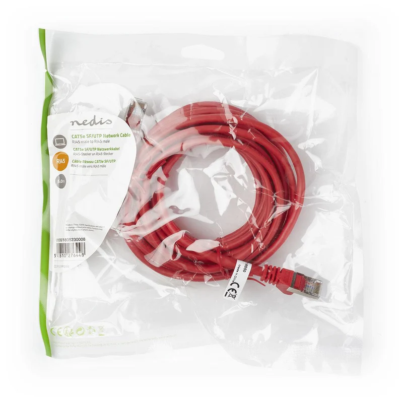 CAT5e Netwerkkabel SF/UTP - RJ45 Male - RJ45 Male
