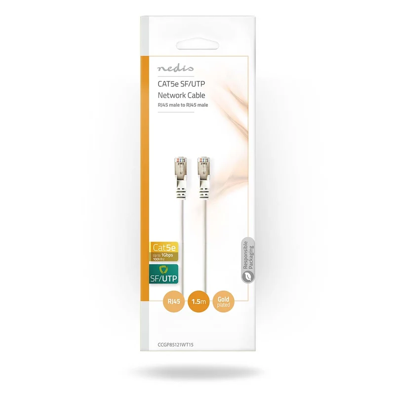 CAT5e Netwerkkabel SF/UTP - RJ45 Male - RJ45 Male