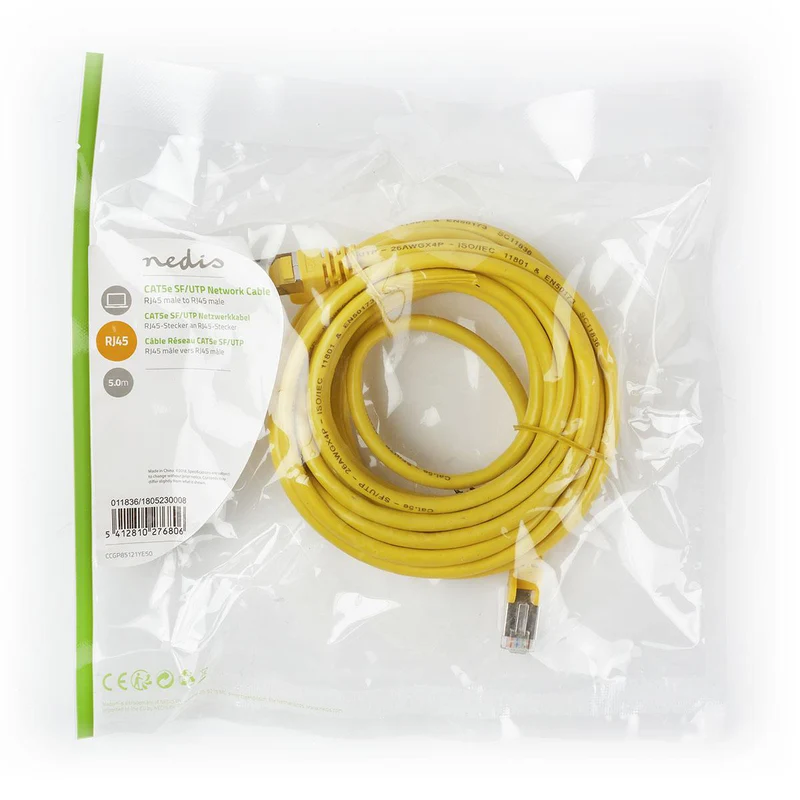 CAT5e Netwerkkabel SF/UTP - RJ45 Male - RJ45 Male