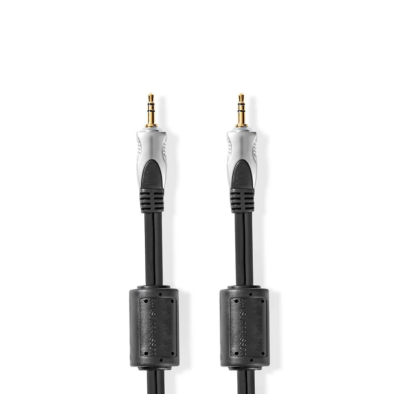 Stereo-Audiokabel 3,5 mm Male - 3,5 mm Male - Verguld