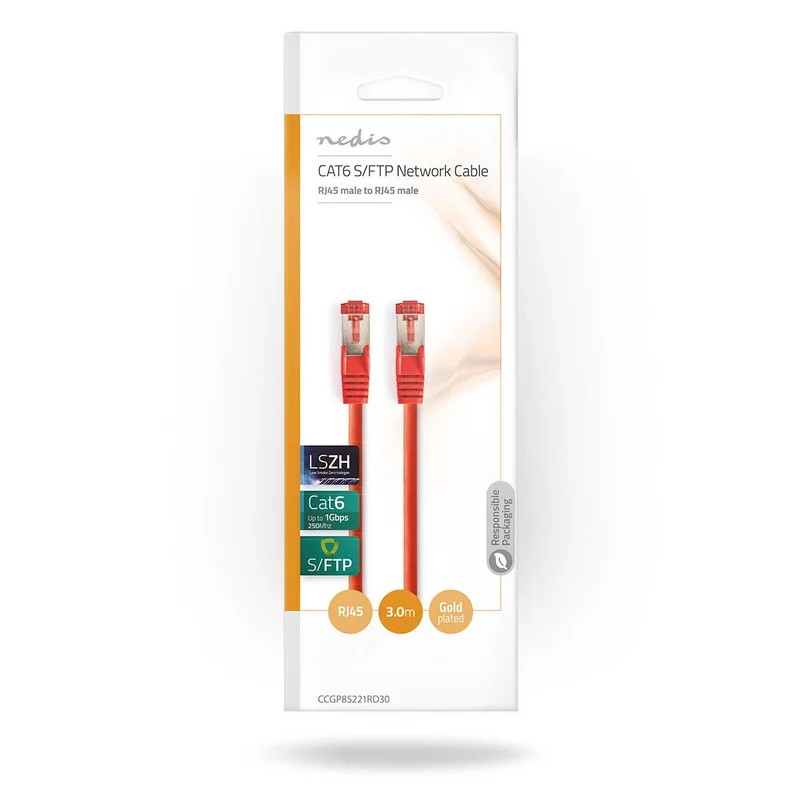 CAT6 Netwerkkabel RJ45 Male - RJ45 Male - S/FTP