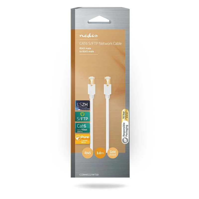 CAT6 Netwerkkabel RJ45 Male - RJ45 Male - S/FTP
