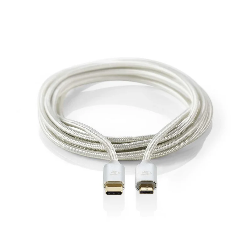 USB-Kabel USB 2.0 - USB-C™ Male - USB Micro-B Male