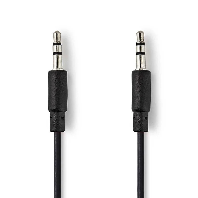 Stereo-Audiokabel 3,5 mm Male - 3,5 mm Male - Vernikkeld