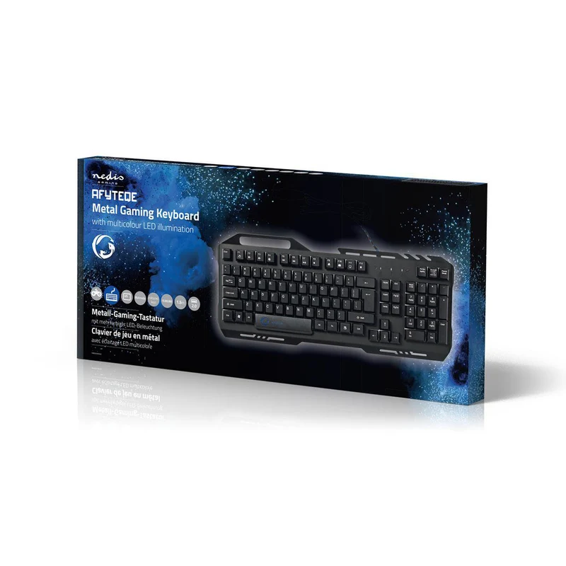 Bedraad Gaming Toetsenbord USB 2.0 - Membrane Toetsen - LED