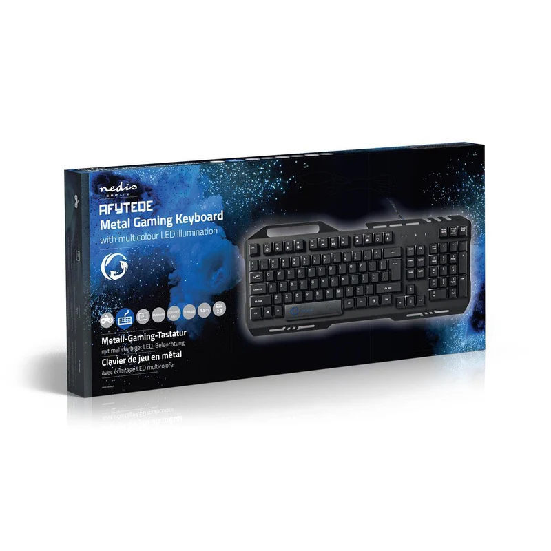 Bedraad Gaming Toetsenbord USB 2.0 - Membrane Toetsen - LED