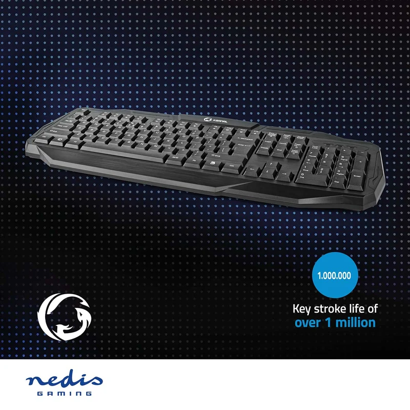Bedraad Gaming Toetsenbord USB 2.0 - Membrane Toetsen - LED