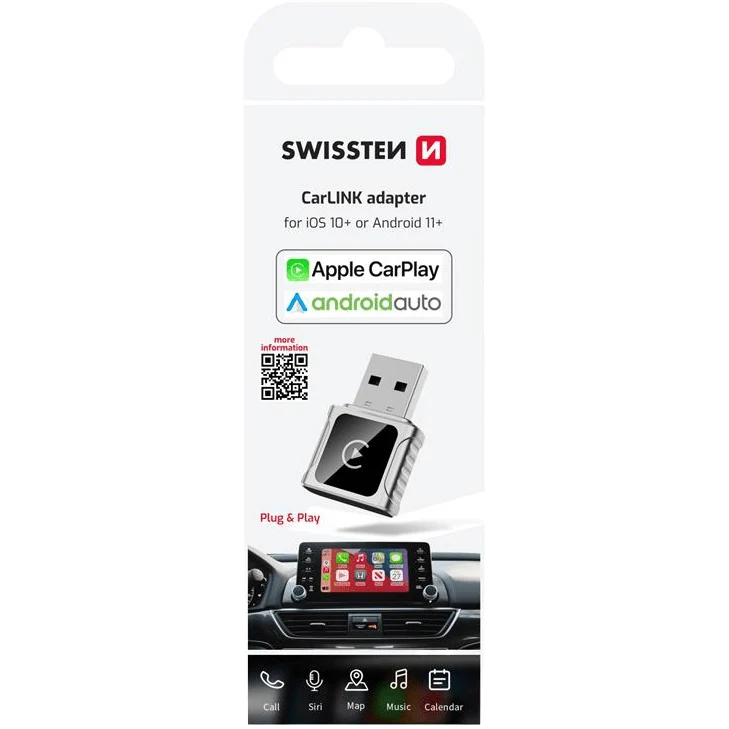 Swissten CarLink USB-A/USB-C Adapter