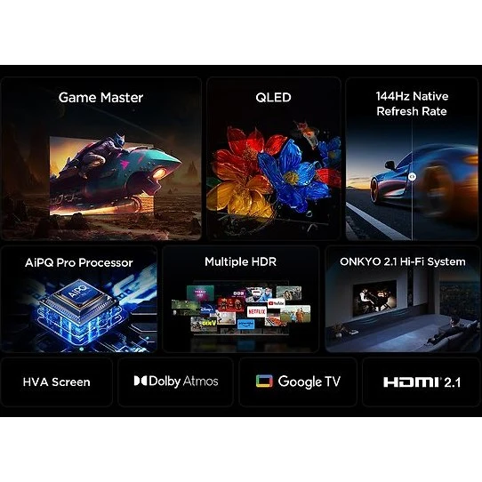 TCL 75" P81K 4K QLED Google TV