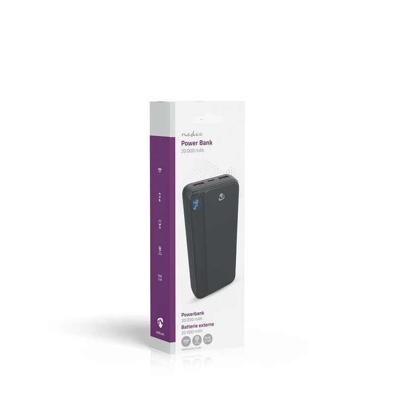 Powerbank 20000 mAh - 20W - 1.5 / 1.67 / 2.0 / 2.22 / 3.0A