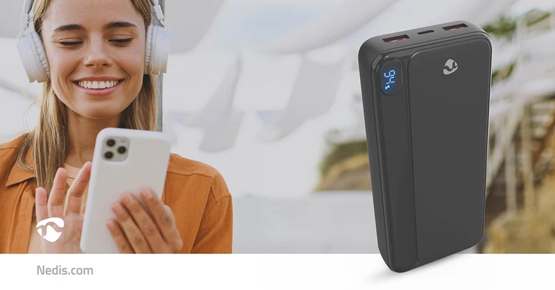 Powerbank 20000 mAh - 20W - 1.5 / 1.67 / 2.0 / 2.22 / 3.0A