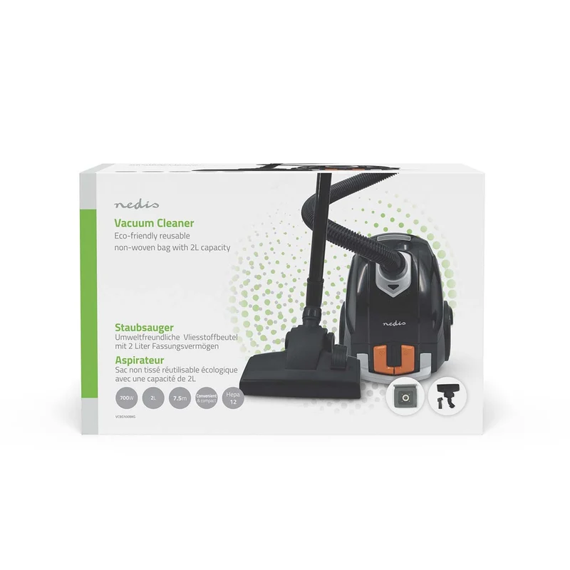 Stofzuiger Met Zak - 700W - Stof capaciteit: 2.0l