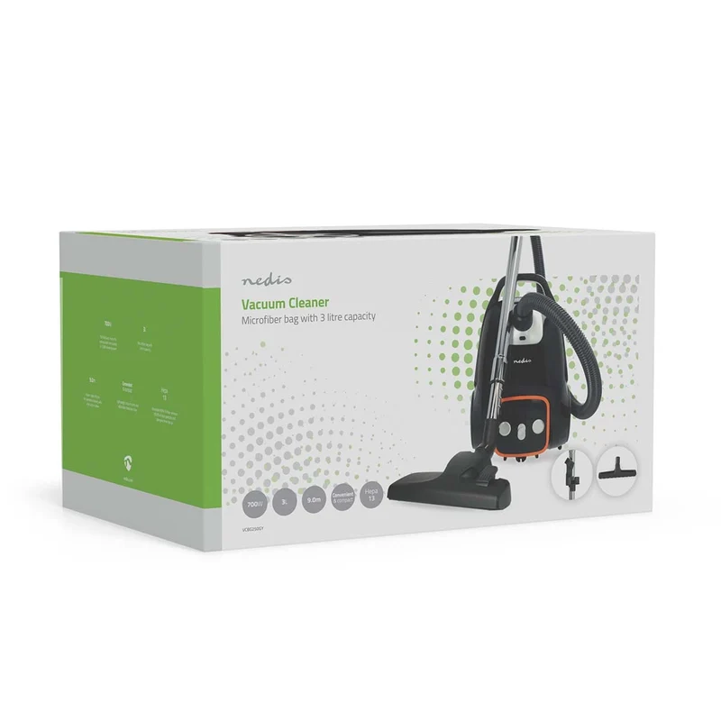 Stofzuiger Met Zak - 700W - Stof capaciteit: 3.0l