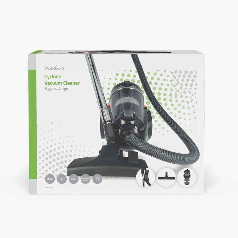 Zakloze Stofzuiger Zakloos - 700W - Stof capaciteit: 3.0l