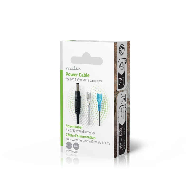 Stroomkabel DC Female - F1 - Recht