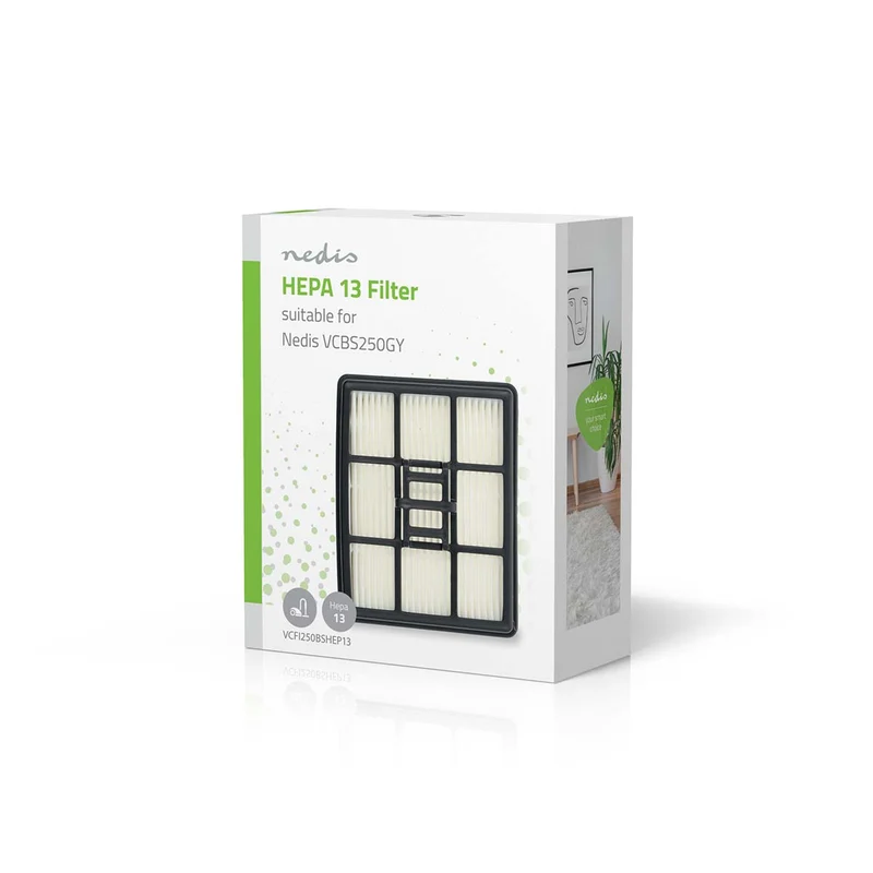 HEPA-Vervangingsfilter Vervanging voor: Nedis® - Wit / Zwart