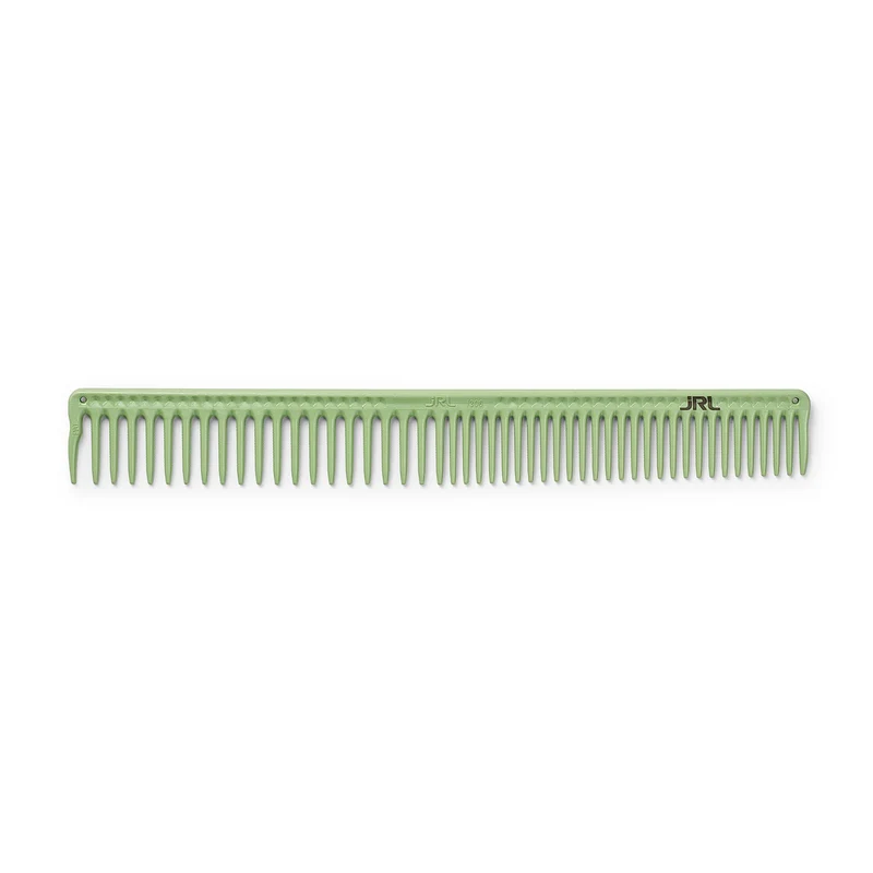 JRL Long Round Tooth Cutting Comb 9" Light Green