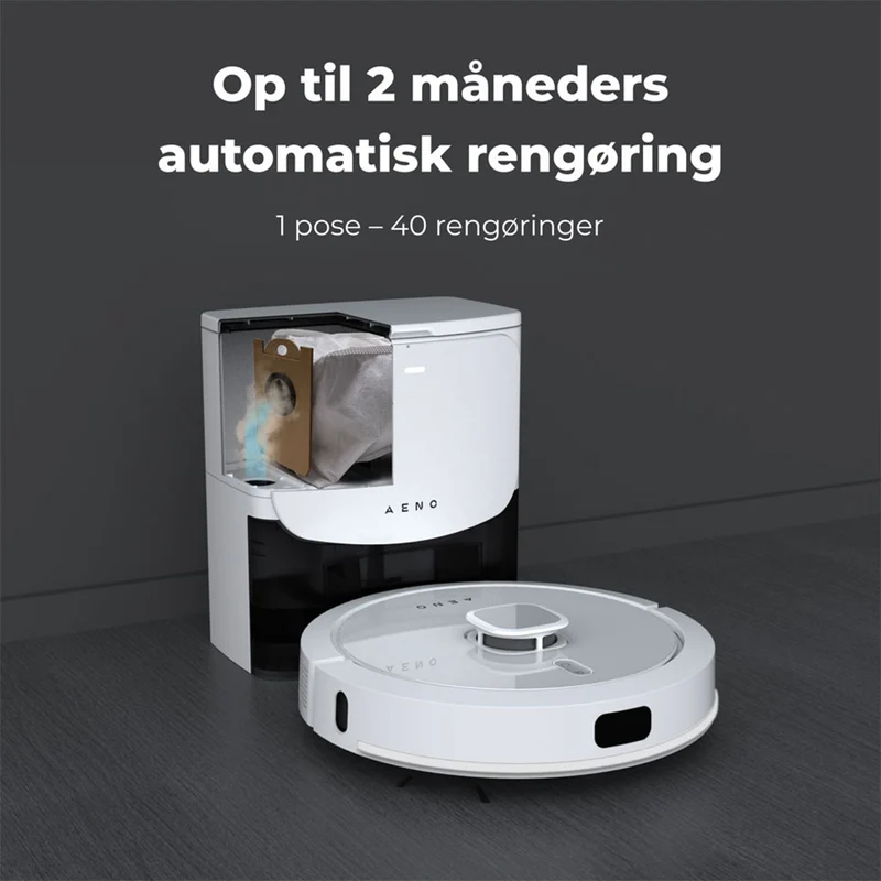 AENO RC4S 2-i-1 Robotstøvsuger og Gulvmopper, Hvid