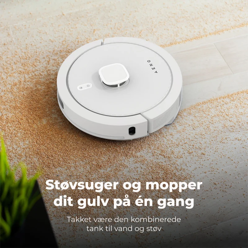 AENO RC4S 2-i-1 Robotstøvsuger og Gulvmopper, Hvid
