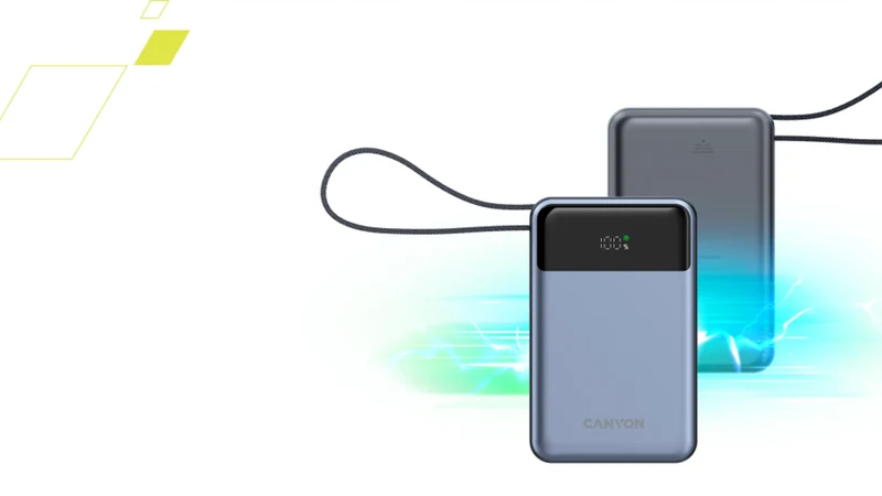 Canyon OnPower 600 20.000 mAh 65W, Mørkegrå