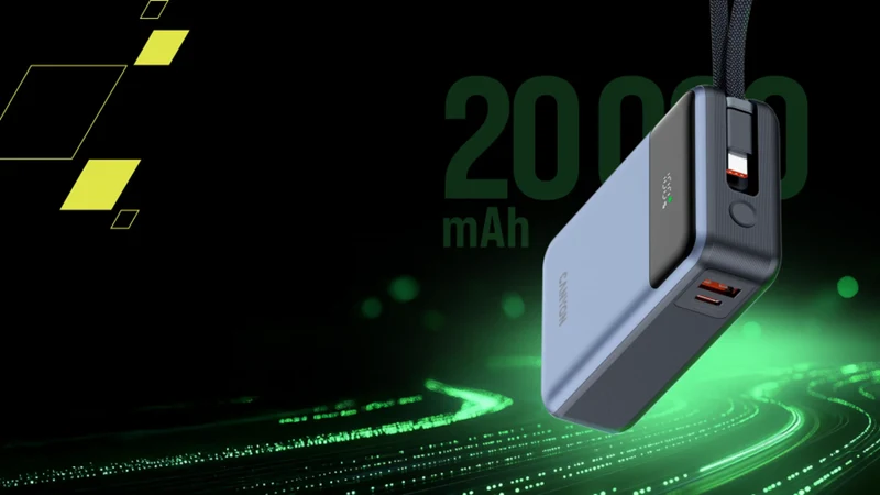 Canyon OnPower 600 20.000 mAh 65W, Mørkegrå