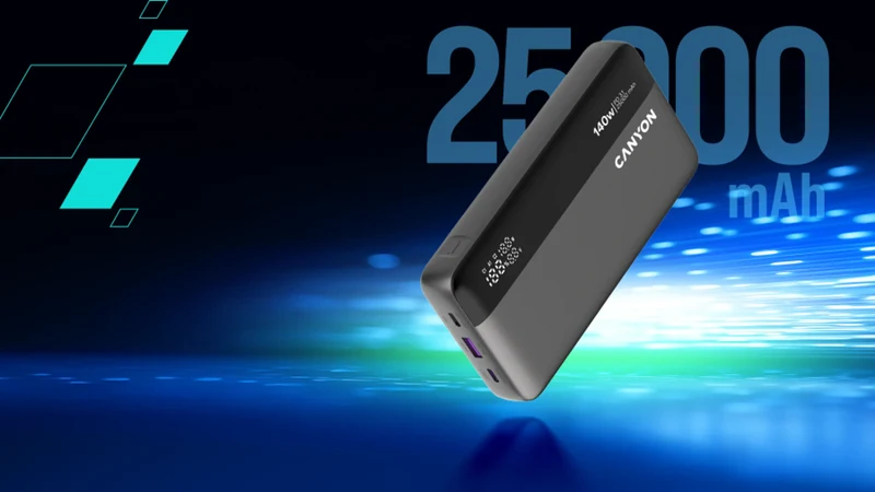 Canyon OnPower 240 25000mAh 140W, Mørkegrå