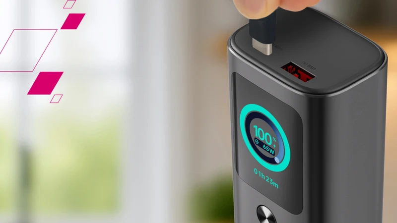 Canyon OnPower 265 20.000 mAh 165W Powerbank, Mørkegrå