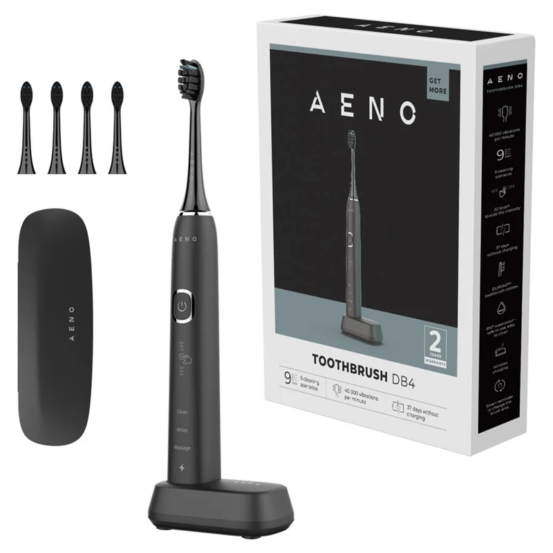 AENO DB4 Sonic Elektrisk Tandbørste, Sort