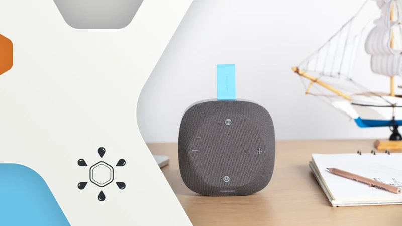 Canyon Hexagon 10 Bluetooth Højttaler, Sort/Grøn