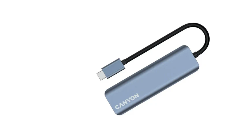 Canyon DS-18 5-i-1 USB-C Hub 100W PD, Grå