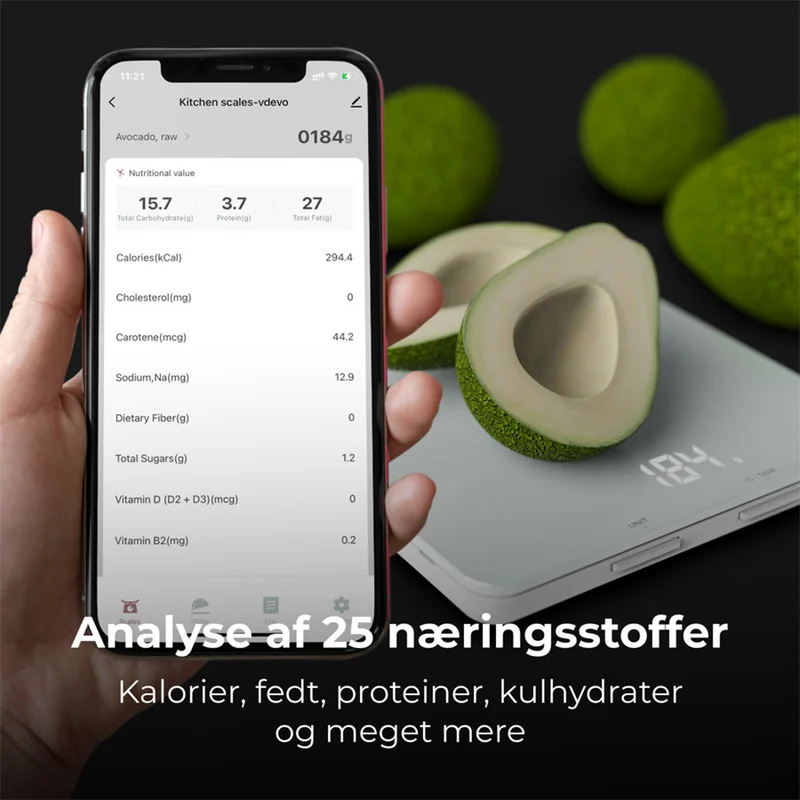 AENO Smart Køkkenvægt Med Kaloriemåler